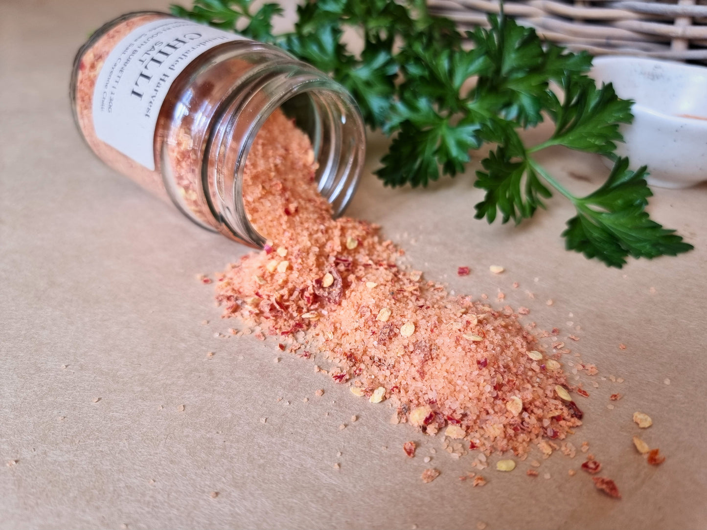 Heirloom Cayenne Chilli Salt - Gourmet Natural Seasoning for Cocktails and Cooking