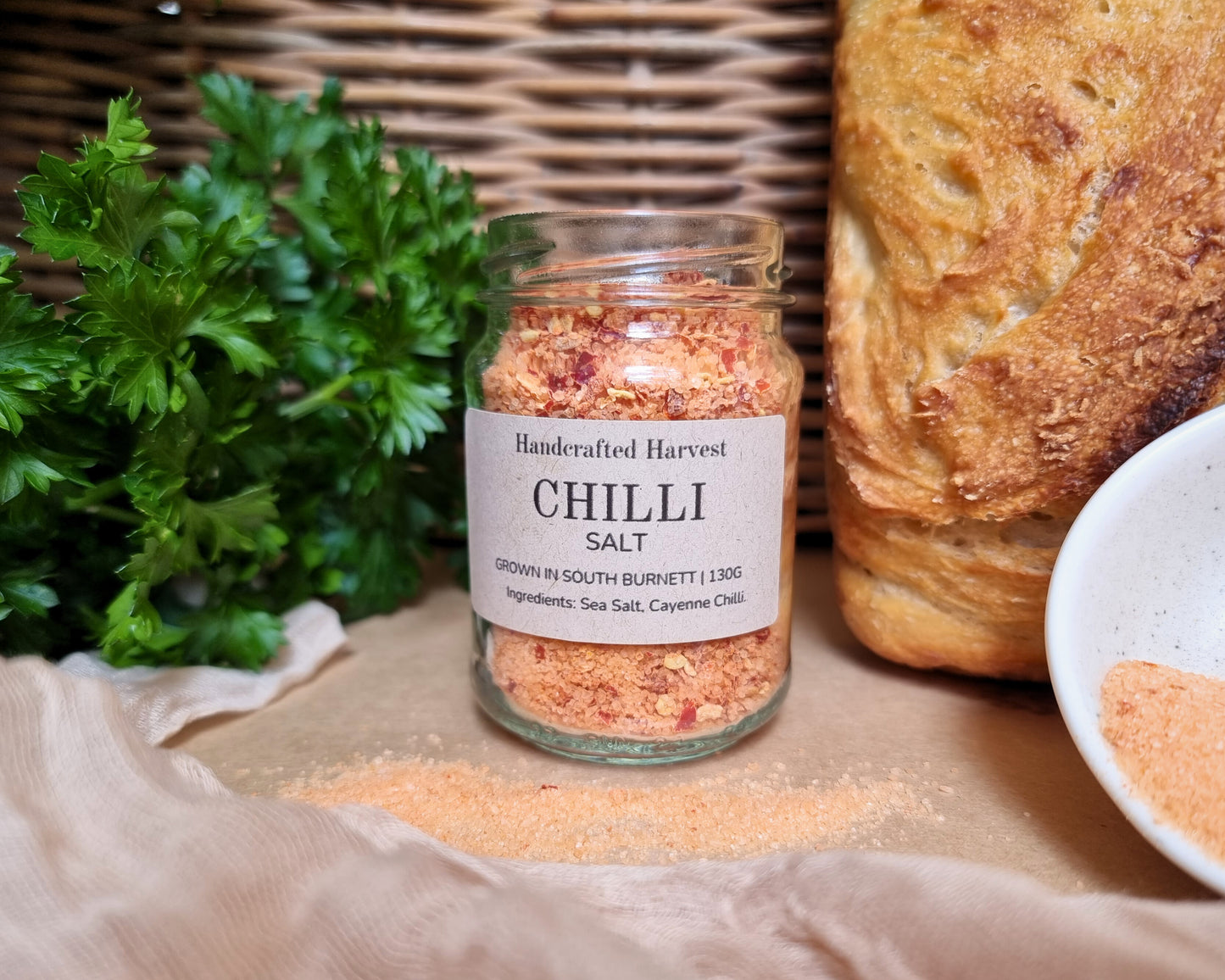 Heirloom Cayenne Chilli Salt - Gourmet Natural Seasoning for Cocktails and Cooking