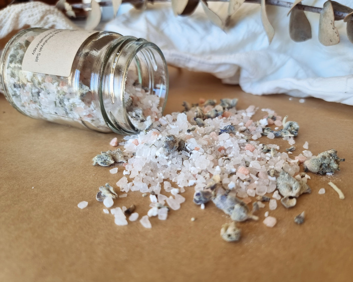 Lavender Petal Bath Salts Closeup