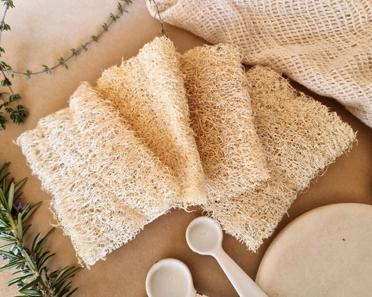 Australian Grown Loofah Dish Pads - Compostable Eco-Friendly Scourers