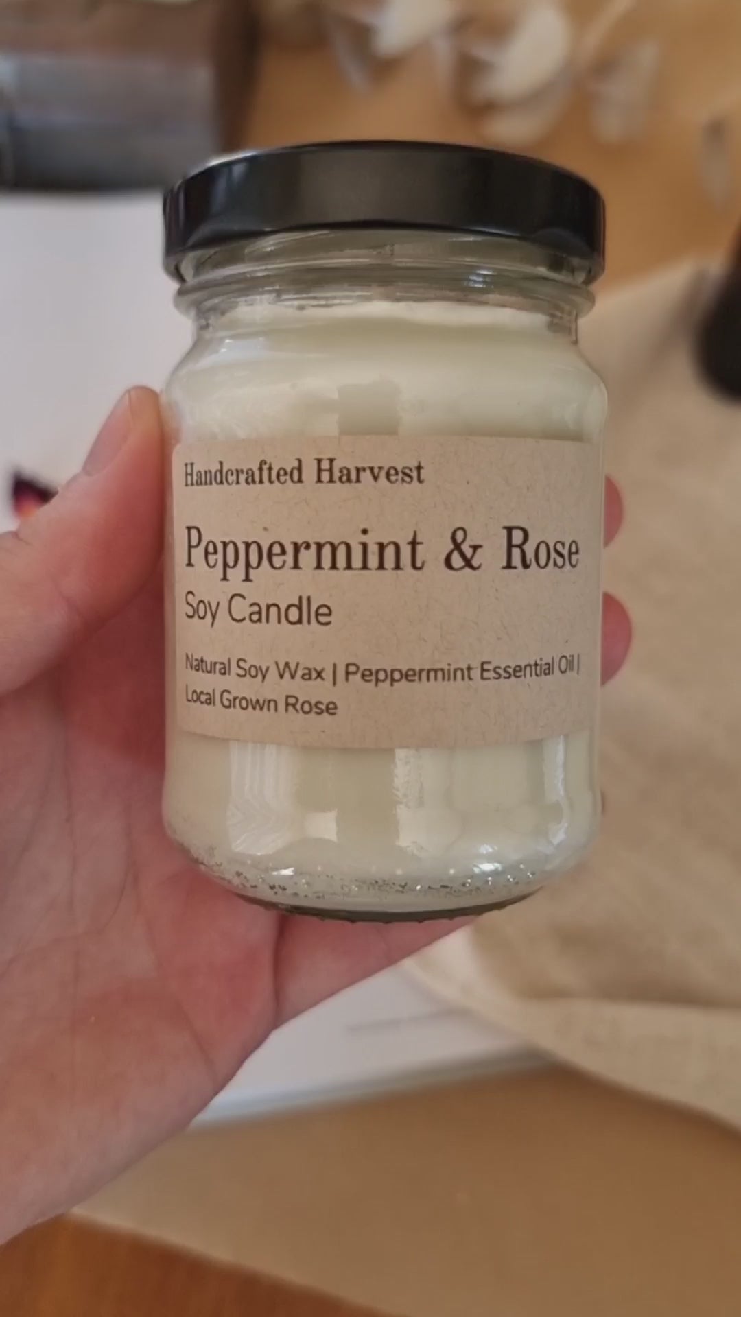 Peppermint and Soy Candle Video