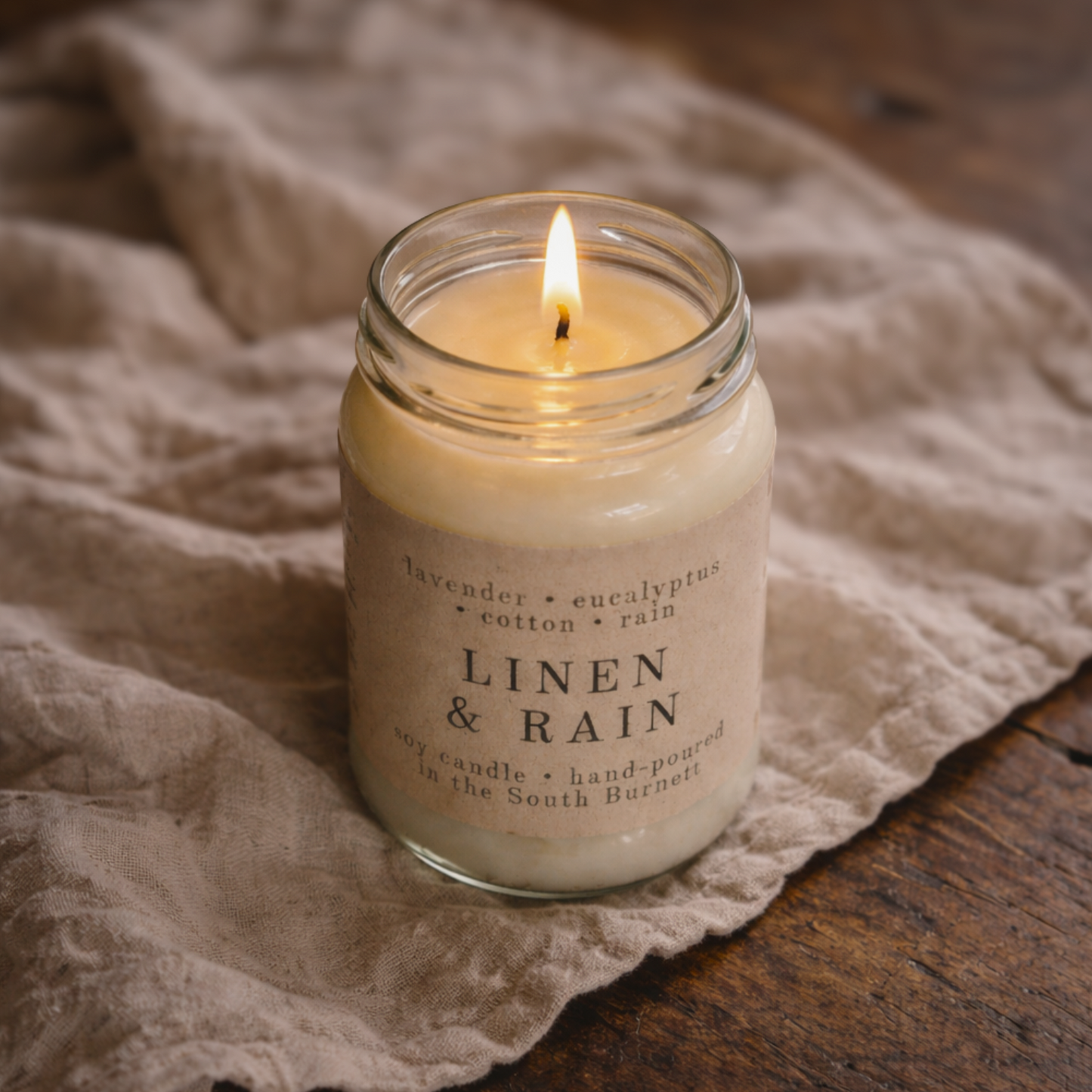 Linen & Rain Candle
