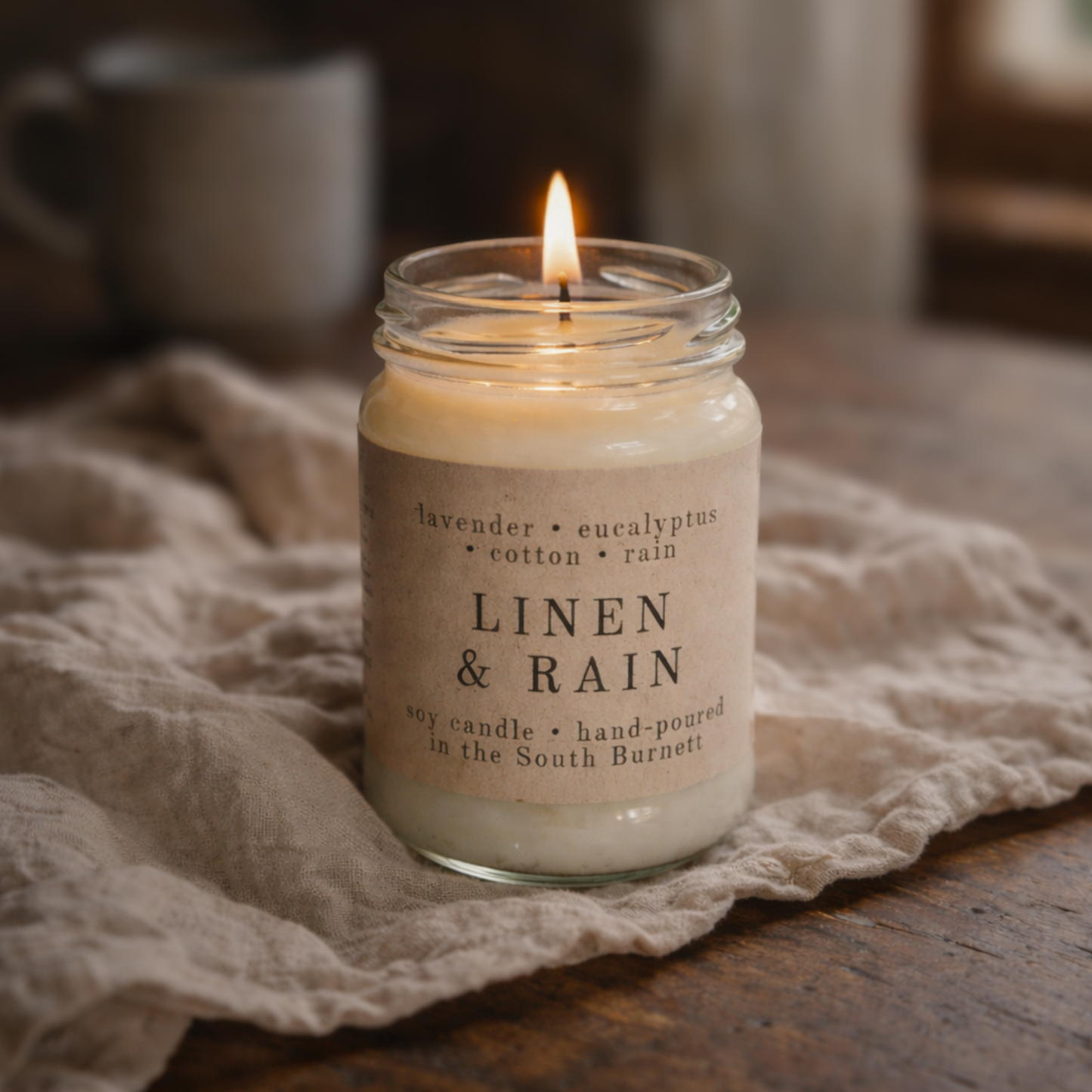 Linen & Rain Candle