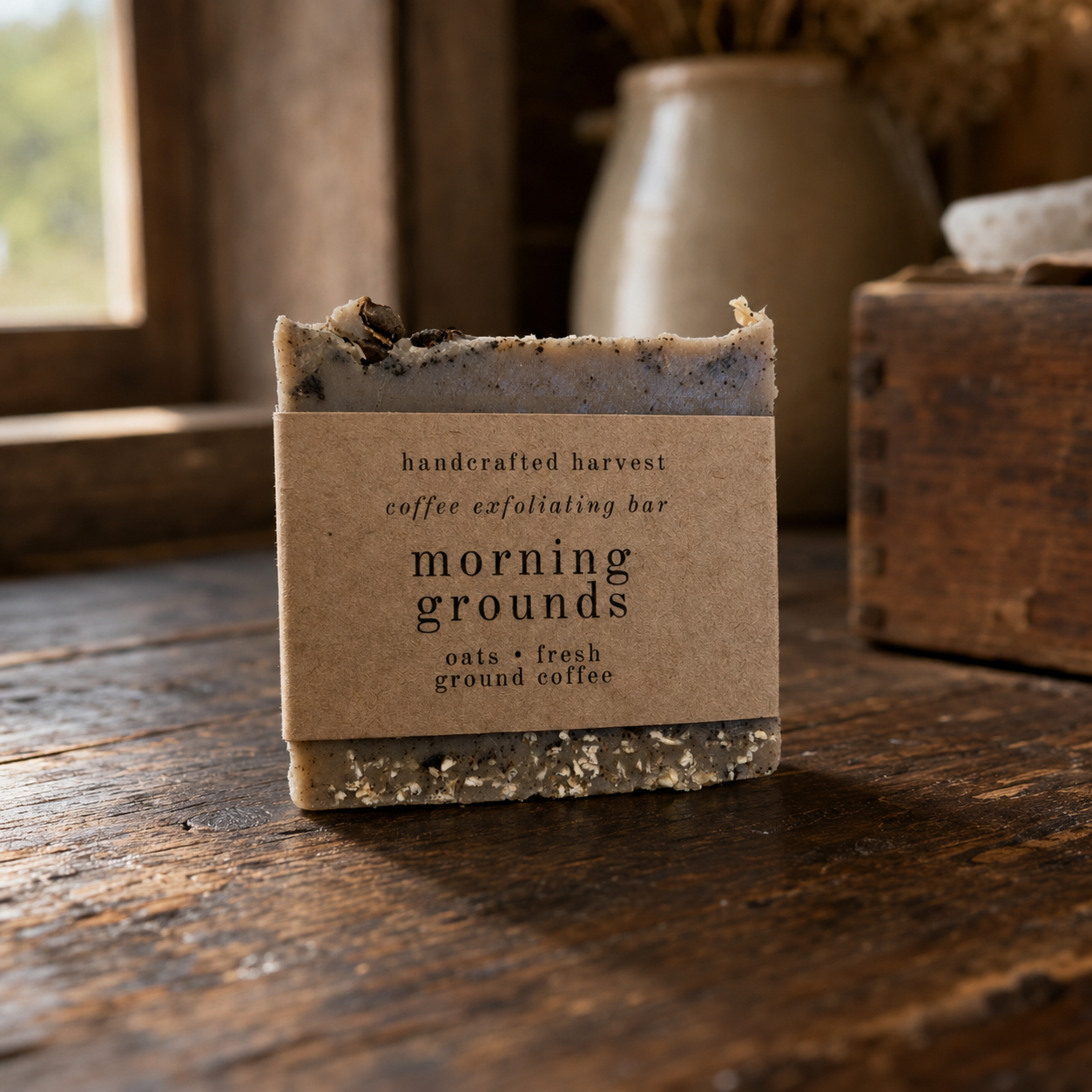 Morning Grounds – Coffee Exfoliating Soap Bar