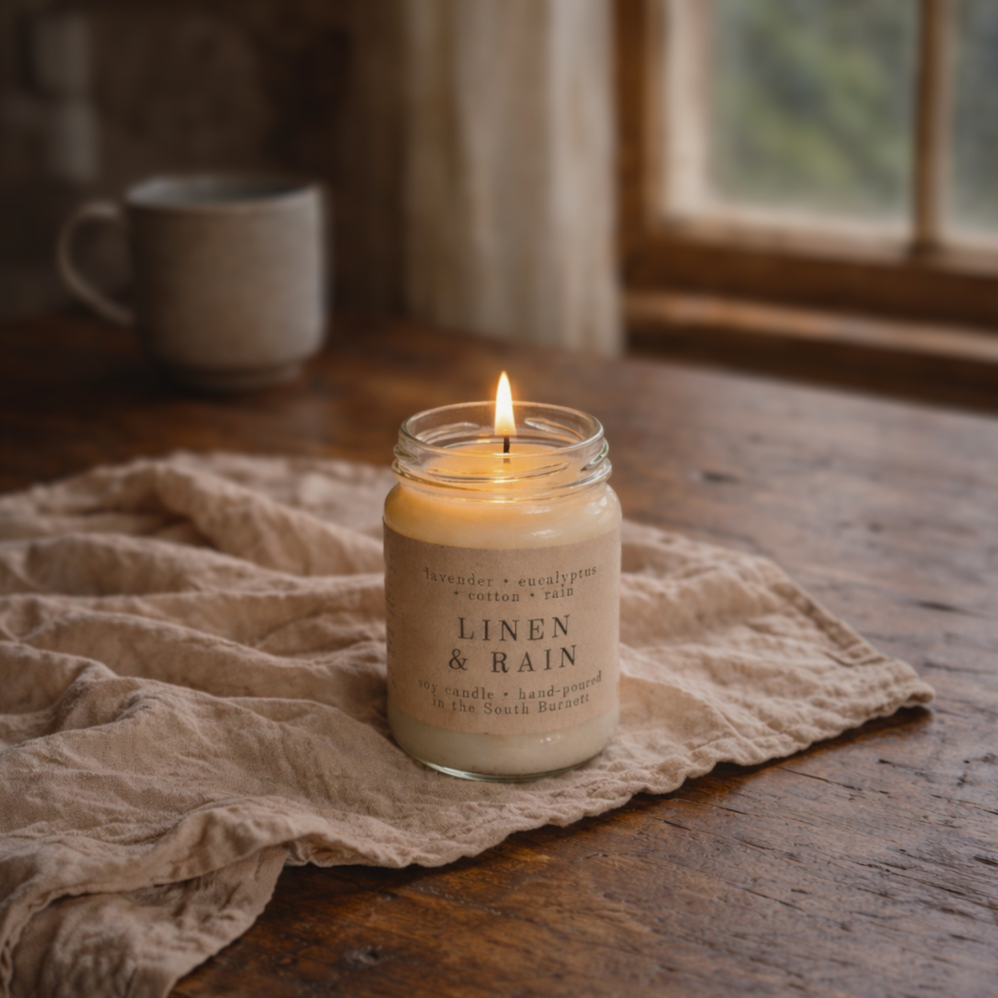 Linen & Rain Candle