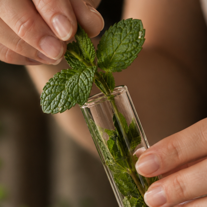 Glass Tea Infuser Tube with Cork Stopper